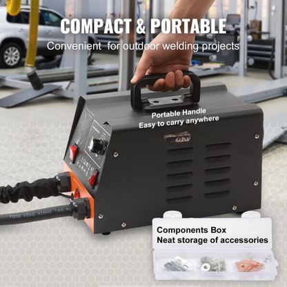 Lasdeuktrekker - Stiftlasmachine Deukreparatieset - Puntlasser - Machinelasaccessoires - Voor Auto's & Vrachtwagens - 3000W - AC 120W - 60Hz - Zwart - QUORE