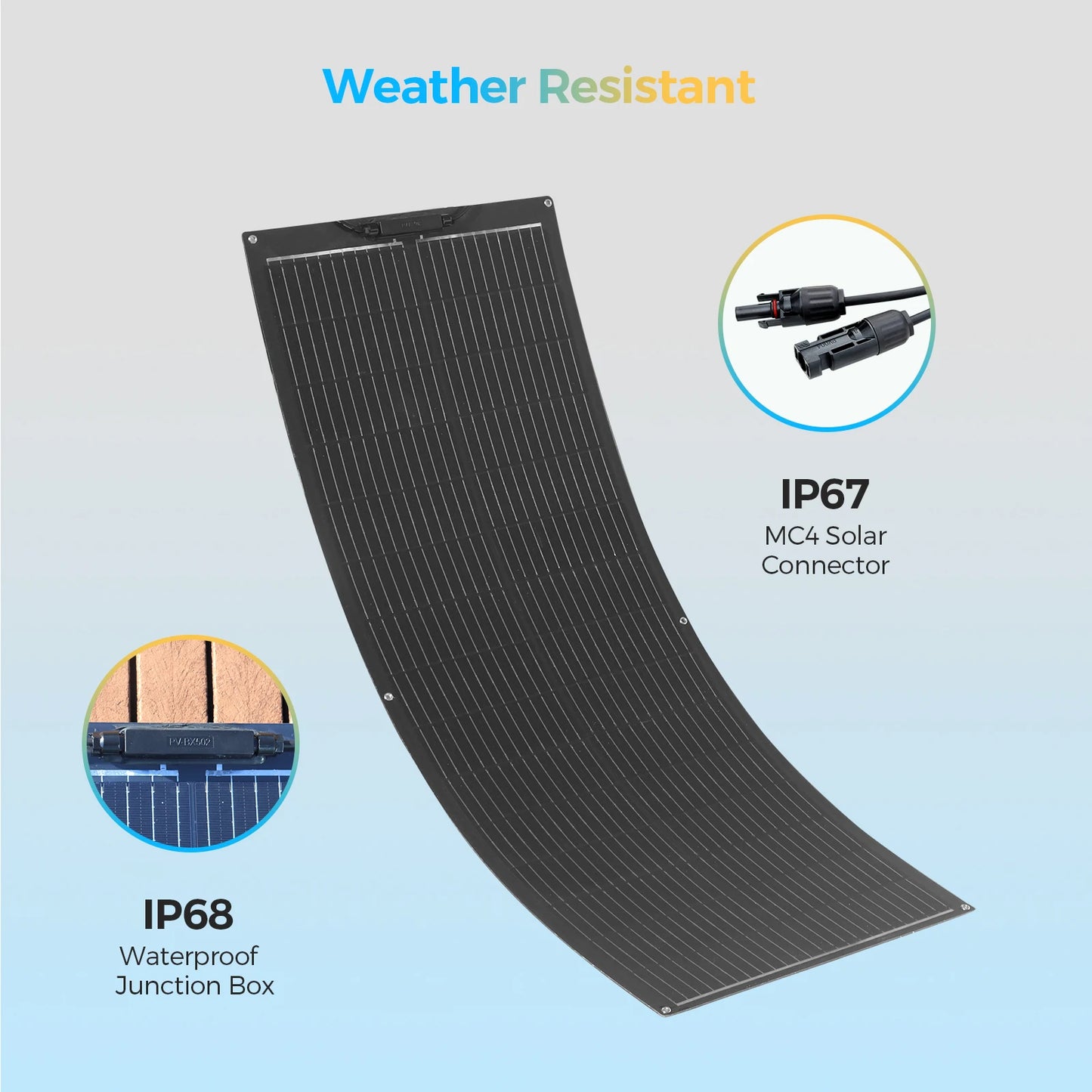 Zonnepaneel - Zonnepanelen - Monokristallijn - Flexibel - Buigzaam - Waterdicht - 600W - Geschikt voor Dak - Camper - Boot - Balkon