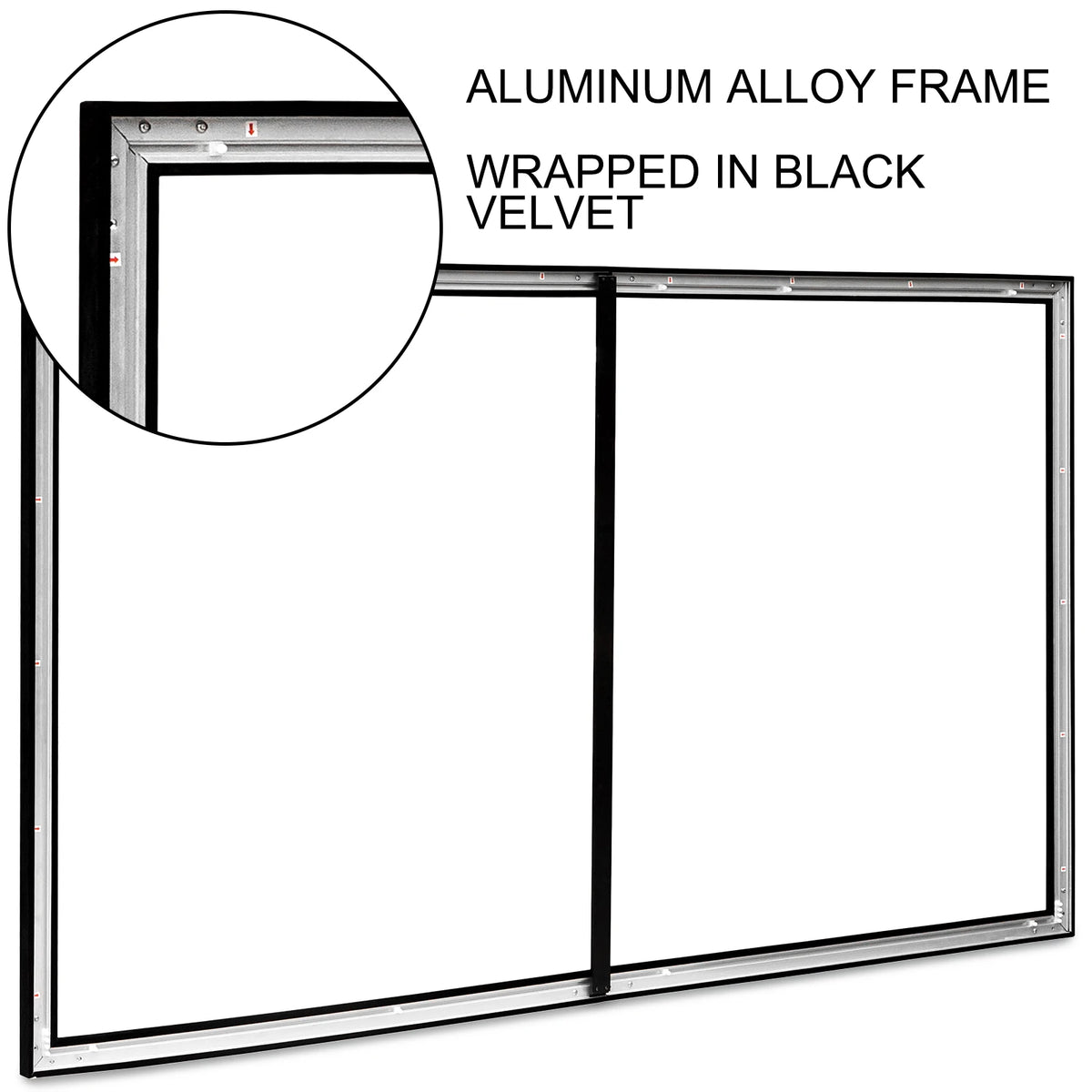 Vevor - Beamer Scherm - Projector Screen - Projector Scherm - Projector Doek - Draagbare Beamer - 100in - 16:9 - Projector Scherm voor Beamer - Home Cinema Thuisbioscoop - QUORE