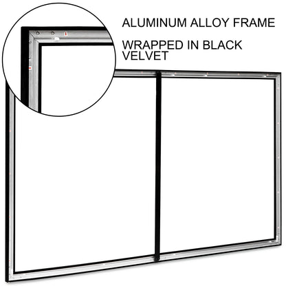 Vevor - Beamer Scherm - Projector Screen - Projector Scherm - Projector Doek - Draagbare Beamer - 100in - 16:9 - Projector Scherm voor Beamer - Home Cinema Thuisbioscoop - QUORE