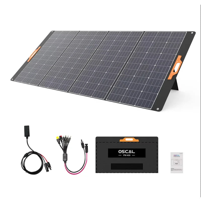 Zonnepaneel – Opvouwbaar Solar Panel – Draagbaar Zonnepaneel – Outdoor Zonnepaneel – Kampeer Zonnepaneel – 400W Vermogen – 23% Energie Efficiëntie – Waterdicht & Weerbestendig