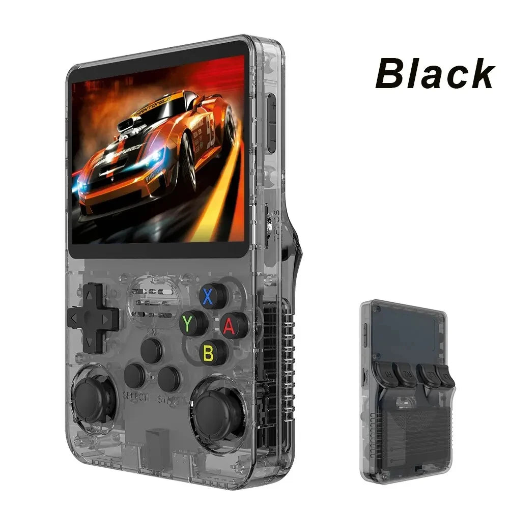 R36S Retro Handheld Video Game Console Linux System 3.5 Inch IPS Screen Portable Pocket Video Player R35S 64GB Games - QUORE