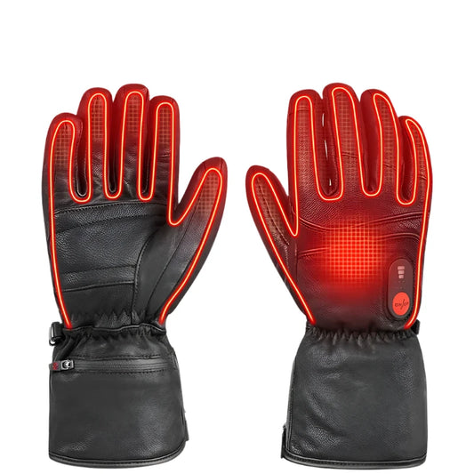 Savior Heat - Verwarmde Handschoenen - Elektrische Verwarmde Handschoenen - Oplaadbare Batterij - Ski Verwarmende Handschoenen - Ski Snowboarden Motorfiets - Maat: S - Zwart - QUORE