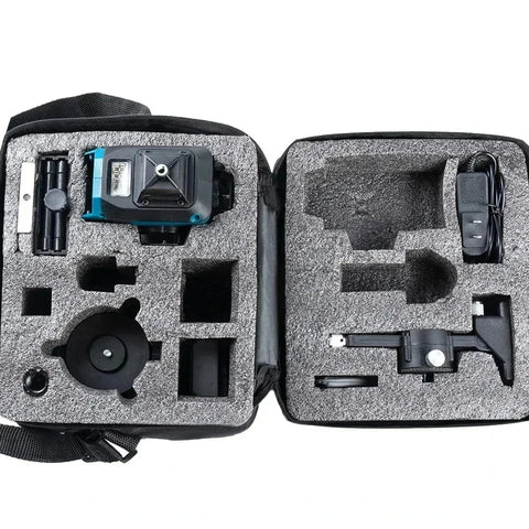 Kruislijnlaser - Bouwlaser - 4D-laser - Zelfnivellerend Horizontaal en verticaal kruis - Super krachtig - Groene laser - QUORE