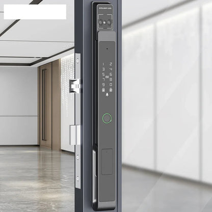 Slimme Deurslot – Elektronisch Slot – Biometrisch Slot – Veiligheidsslot – Smart Lock – 11 Ingangsmethoden – 3D Gezichtsherkenning & Video-Intercom - Geen Insteek - QUORE