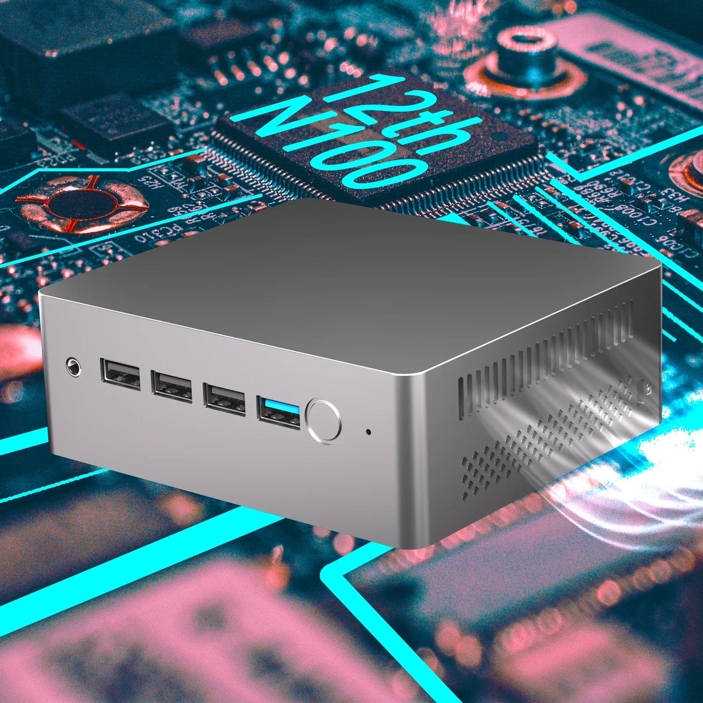Mini PC – Mini Desktop – Compacte PC – Mini Computer – Intel N100 Processor –  16G - 512GB – 4K 60Hz