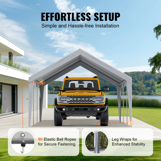 Garagetent - Tent - Partytent - Carport Tent - Carport Tent - Garagetent - Vervangende Garagetent - 7,5inch - Heavy-Duty Waterdicht & UV Beschermd