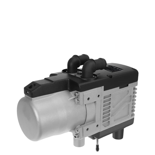 Sunster - Dieselkachel - Elektrische kachel - Kachel en ventilatoren - Benzineluchtkachel - Waterpomp Dieselparkeerautokachel - Zwarte controller - 12V - 5KW - Zilver