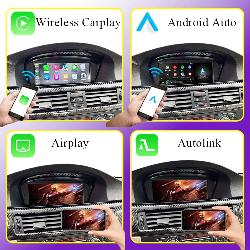 Autoradio BMW 3/5 Serie – Multimedia Speler – Navigatiesysteem – Touchscreen Radio – CarPlay Android Auto – 8,8 Inch Scherm – Draadloze Connectiviteit - QUORE