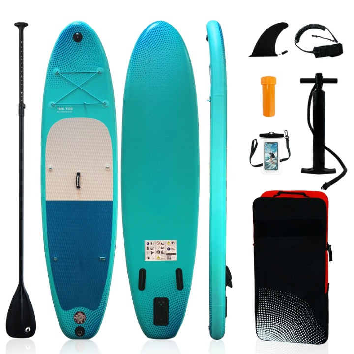 Opblaasbaar SUP-Board – Paddleboard – Stand-Up Paddleboard – Inflatable Board – Waterboard – Max Draagkracht 140 Kg – Antislip EVA-Dek