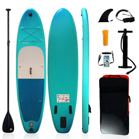 Opblaasbaar SUP-Board – Paddleboard – Stand-Up Paddleboard – Inflatable Board – Waterboard – Max Draagkracht 140 Kg – Antislip EVA-Dek