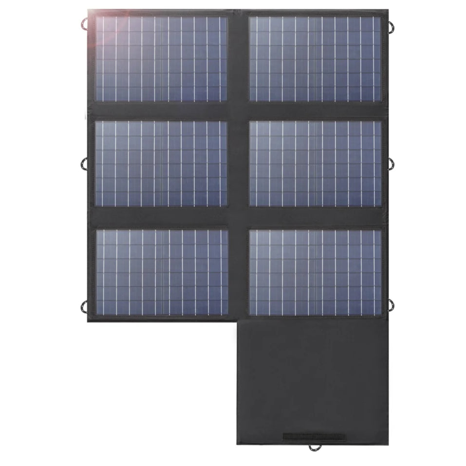Zonnepanelen - Zonnepaneel - Opvouwbaar - Solar Panel - Waterdicht IP67 - Draagbare Solar Lader met USB-C, USB-A en 18V DC voor Powerstations, Camping en Outdoor - QUORE