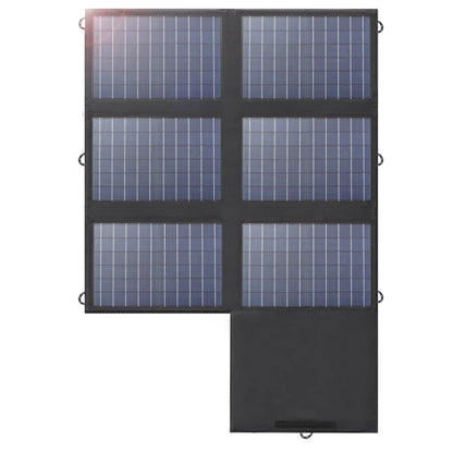 Zonnepanelen - Zonnepaneel - Opvouwbaar - Solar Panel - Waterdicht IP67 - Draagbare Solar Lader met USB-C, USB-A en 18V DC voor Powerstations, Camping en Outdoor - QUORE