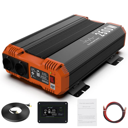 Micro-omvormer – Micro-inverter – Zonnepaneelomvormer – Solar Inverter – 2000W Micro-omvormer met 5m AC-kabel – 4 MPPT ingangen – Wi-Fi Connectiviteit – IP67 Waterdicht – 96% Efficiëntie