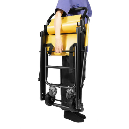 Opvouwbare Trapstoel – Personen Verplaatsen – Mobiliteitshulpmiddel – Senioren Stoel – Lichtgewicht Aluminium – Hoog Draagvermogen - QUORE