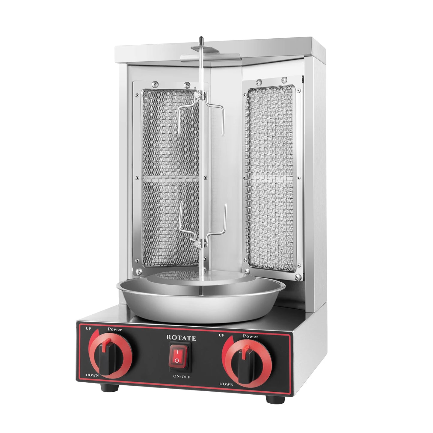 Gas Döner Kebab Grill – Döner Barbecue – Shawarma Grill – Kebab Grill – 12 Kg Capaciteit – 3000W Vermogen – Rvs Materiaal