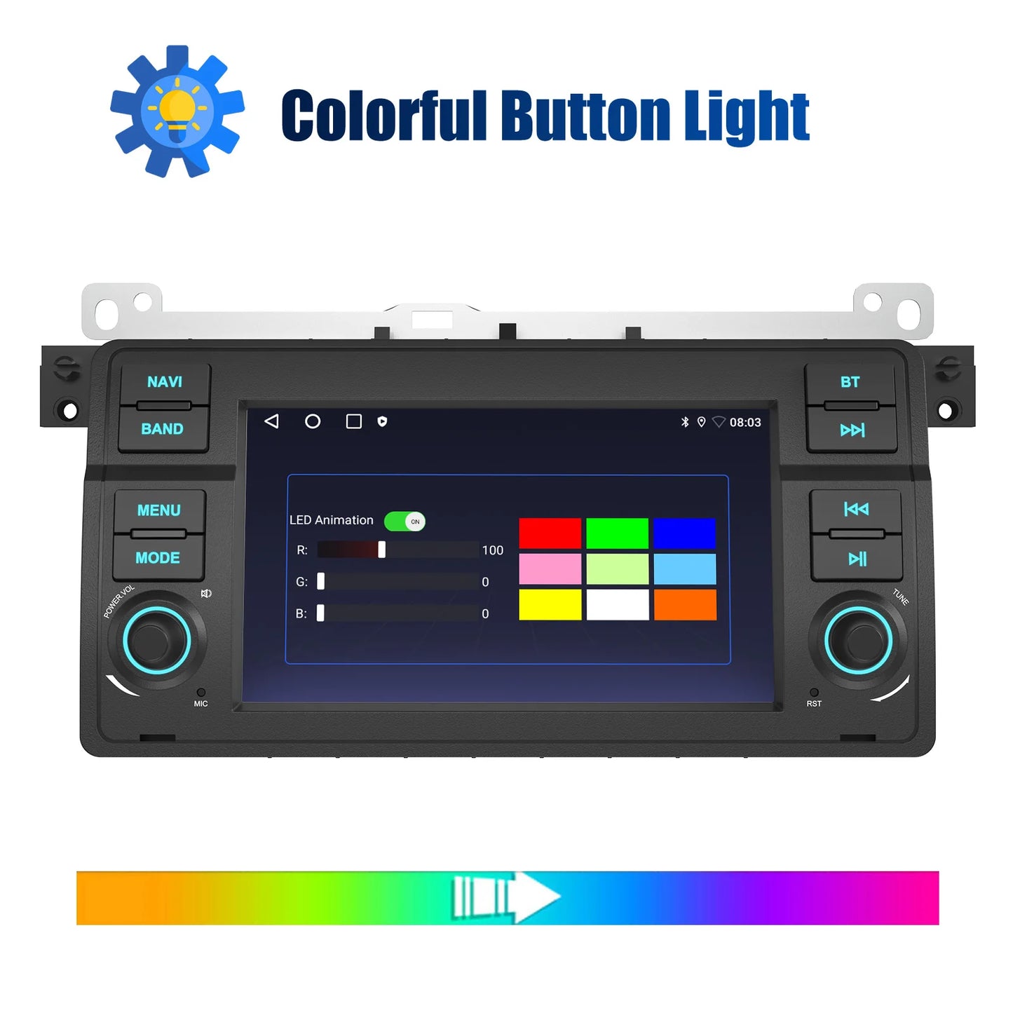 Multimedia Speler Auto – Autoradio – Touchscreen Navigatie – DAB Radio – Double Din – 7 Inch IPS Display – Draadloze Apple CarPlay & Android Auto – 64GB Intern Geheugen