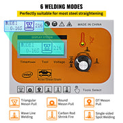 Vevor - Lasmachine - Elektrische lasmachine - Laspistool - 6 standen - Puntlasmachine met LCD - Reparatiemachine voor autoplaatwerk - 3KW - 220V - Wit