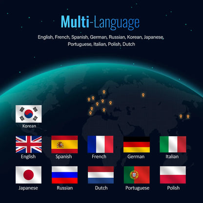 OBD Scanner - OBD2 - Auto Scanner - Auto uitlezen - Diagnose Apparatuur voor Auto's - Professionele Scanner - Diagnosetool voor Auto's - Volledige Systeemcontrole - ABS / Olie / EPB / DPF Reset - 10.1 Inch Touchscreen - 10 Speciale Functies - US Plug