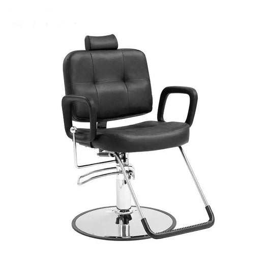 Kapperstoel -  Kapperskruk - Salonstoel -  Haarkapperstoel - Behandelstoel - 25x31x43 inch - 24.5kg - Zwart