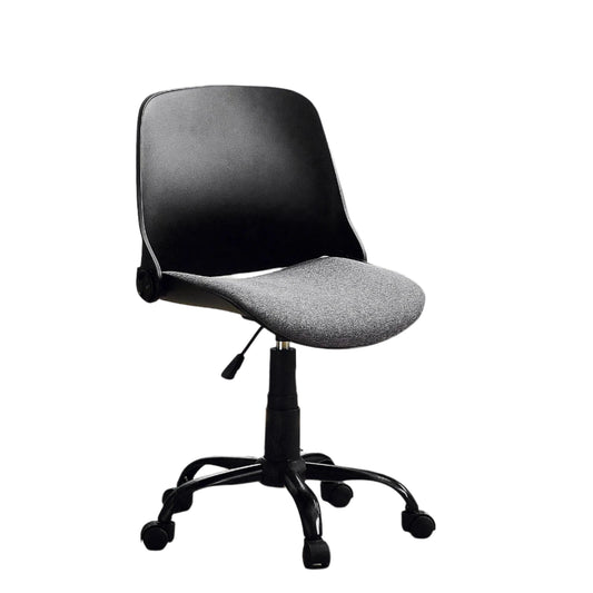 Bureaustoel – Ergonomische Stoel – Werkstoel – Thuiswerkstoel – Vouwbare Rugleuning – Verstelbare Zithoogte – 360° Draaibaar - Zwart