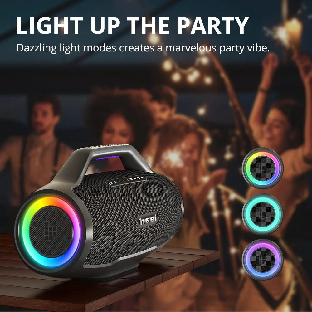 Draagbare Party Speaker – Bluetooth Speaker – Feest Speaker – Outdoor Speaker – Karaoke Speaker – 130W Vermogen – Spatwaterdicht Ontwerp