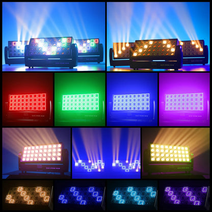 200W Wall Wash Licht – Stage Light – Effectverlichting – DJ Lamp – Feestverlichting – RGB LED + Warm Wit Licht – DMX Sturing & Geluidsreactie – EU Plug