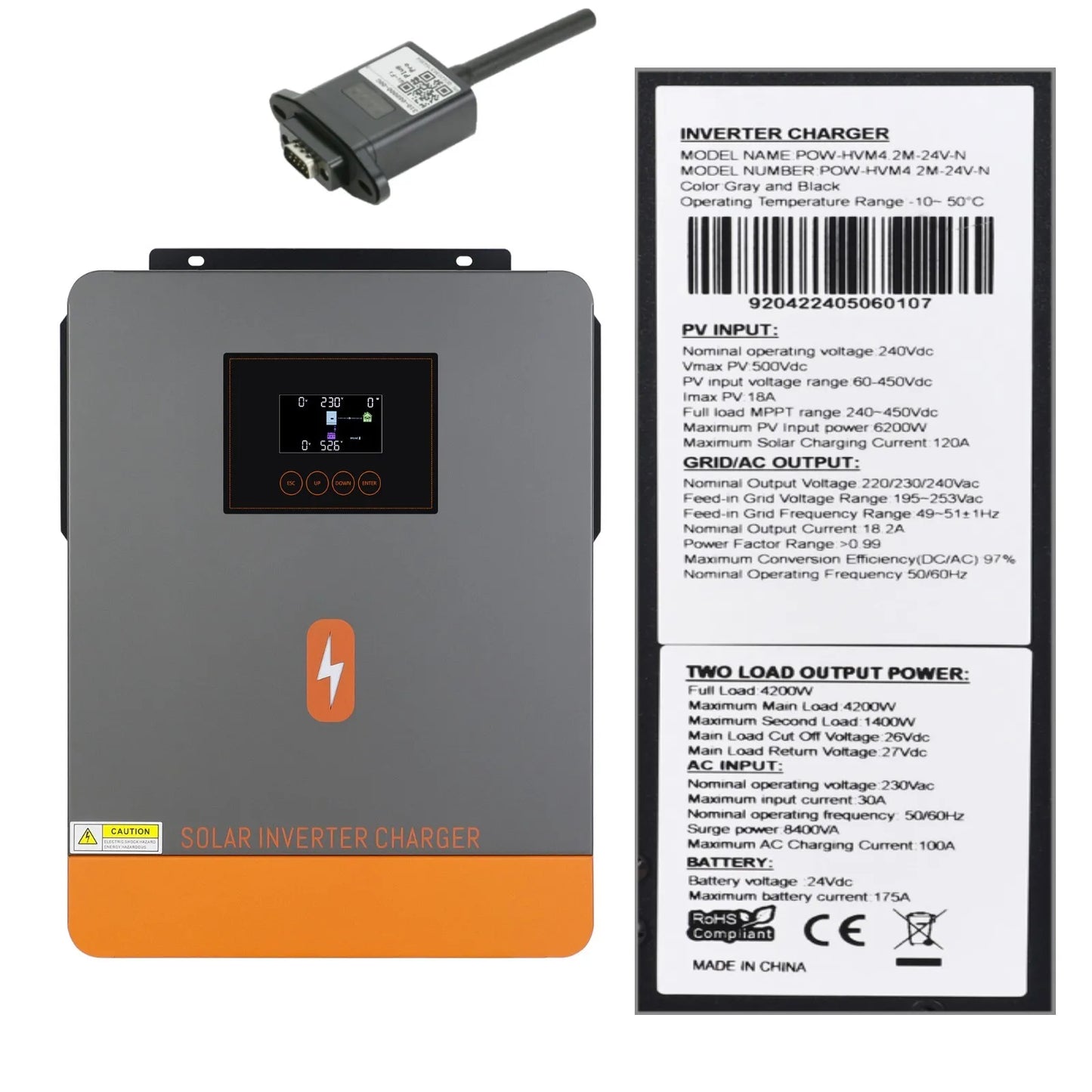 Omvormer – Zonne-omvormer – Energieomzetter – Solar Converter – Vermogen 3–10 kW – 230 Volt Uitgang
