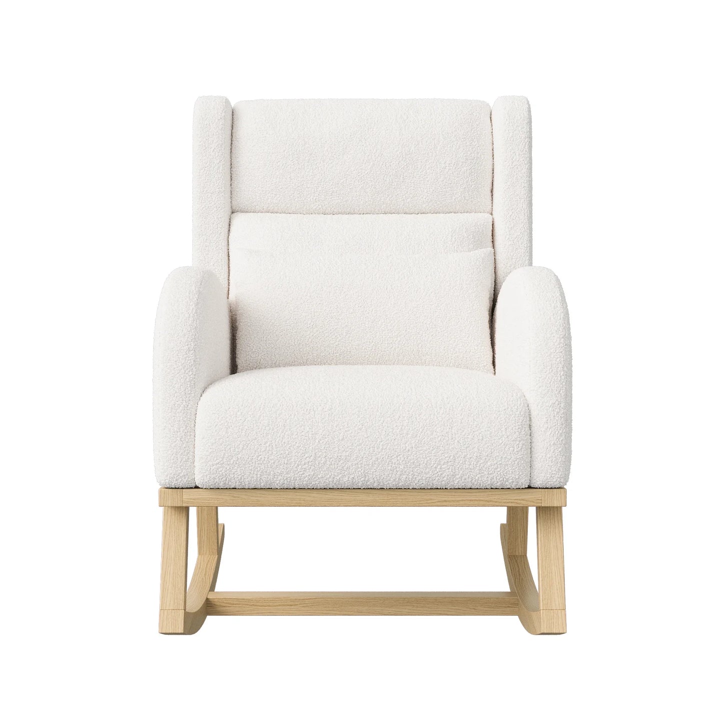 Schommelstoel – Relaxstoel – Comfortstoel – Zithoekstoel – Velvet Bekleding – Ergonomisch Design – Met Lendenkussen