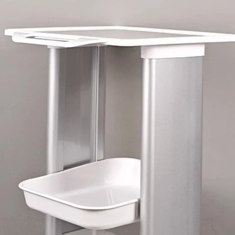 Salonwagen Multifunctioneel – Opbergtrolley – Werkplaatswagen – Schoonmaakwagen – Trolley met Wieltjes – Kunststof Lichtgewicht – Compact Formaat Ivory