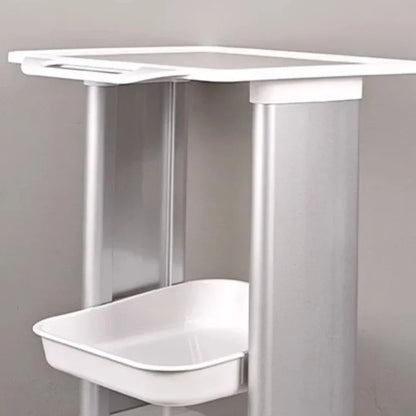 Salonwagen Multifunctioneel – Opbergtrolley – Werkplaatswagen – Schoonmaakwagen – Trolley met Wieltjes – Kunststof Lichtgewicht – Compact Formaat Ivory