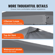 Canopy Tent - Canopy - Party Tent - Canopy Awning - Canopy - Pop Up Canopy Tent - with Portable Roll Bag and 4 Sandbags Waterproof and Sun-Proof Gazebo - 10x10ft Grey