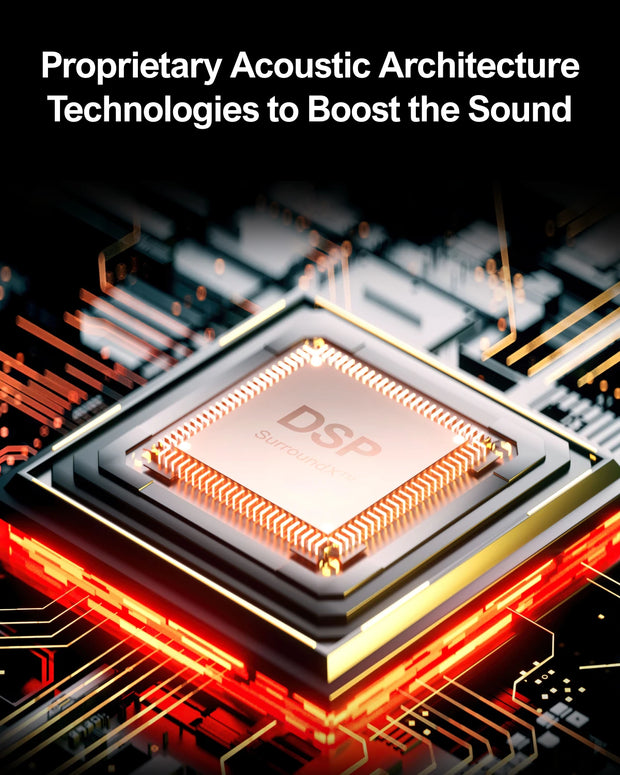 Soundbar - Soundbar for TV - Speakers - Speaker cables - Speaker - 3D Surround Sound system - 50Hz-20KHz - 320W - Black