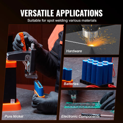 Vevor - Welding Machine - Electric Welder - Battery Spot Welder - 14.5KW - Capacitor Energy Storage - Pulse Battery Spot Welder - with 73B Welding Pen - 801D High Power Spot