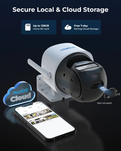 4G Outdoor Beveiligingscamera – Draadloze Beveiligingscamera – Zonnetoegang Camera – PTZ Camerabewaking – Solar Camera – 360° Draaibaarheid – 6W Zonnepaneel Opladen