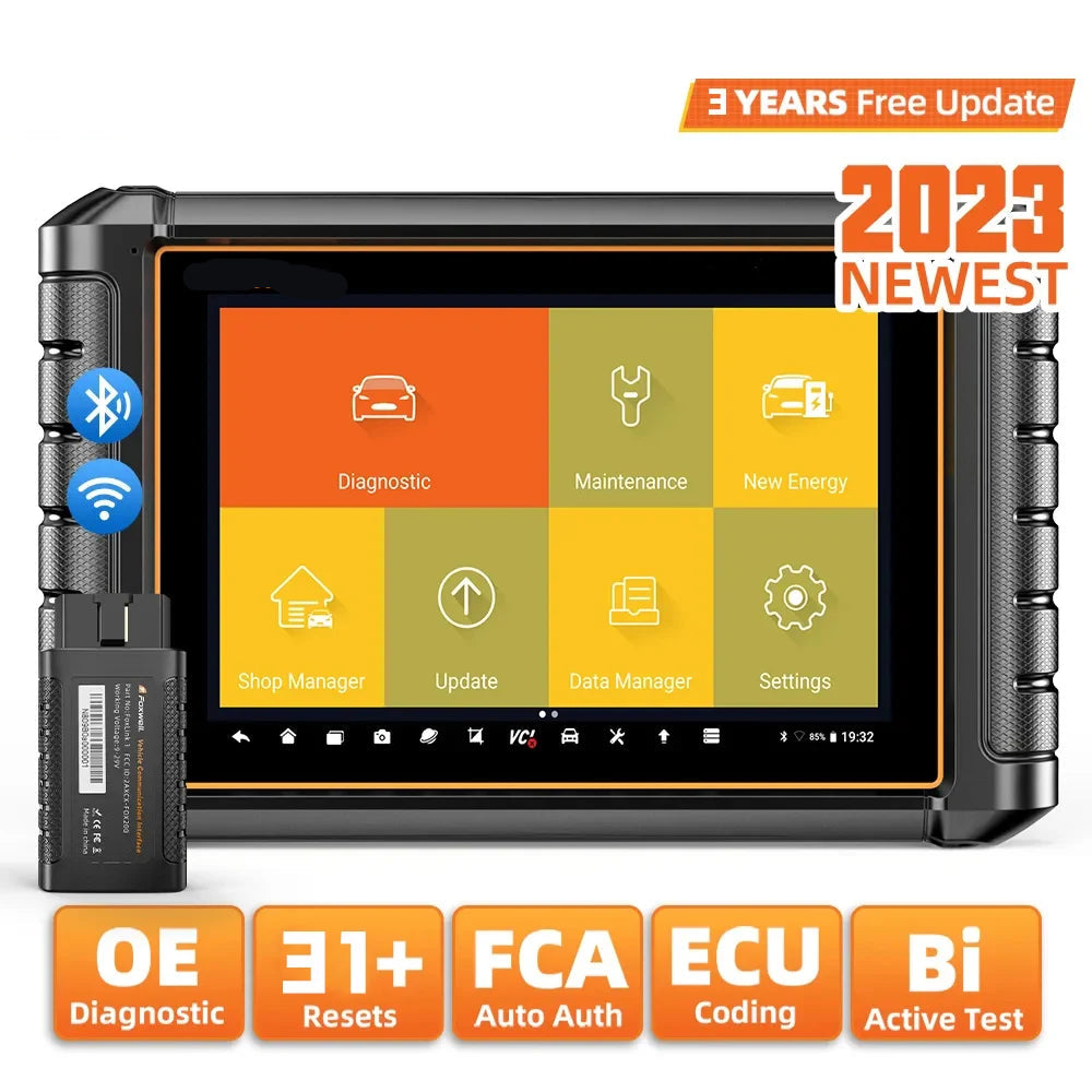 OBD2 Scanner – Autodiagnose Apparaat – Foutcode Uitlezer – Voertuigscanner – 8-Inch Touchscreen – Bi-Directionele Testen – 15 Uur Batterijduur