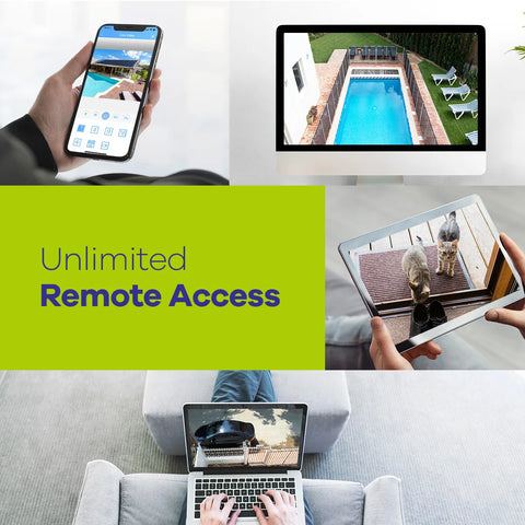 Sannce - Beveiligingscamerasysteem - 8CH 1080P - DVR Kit - Openlucht - Bewakingscamera - Beveiligingscamera - Beveiligingscamerasysteem - 4 stuk - CMOS - Wit