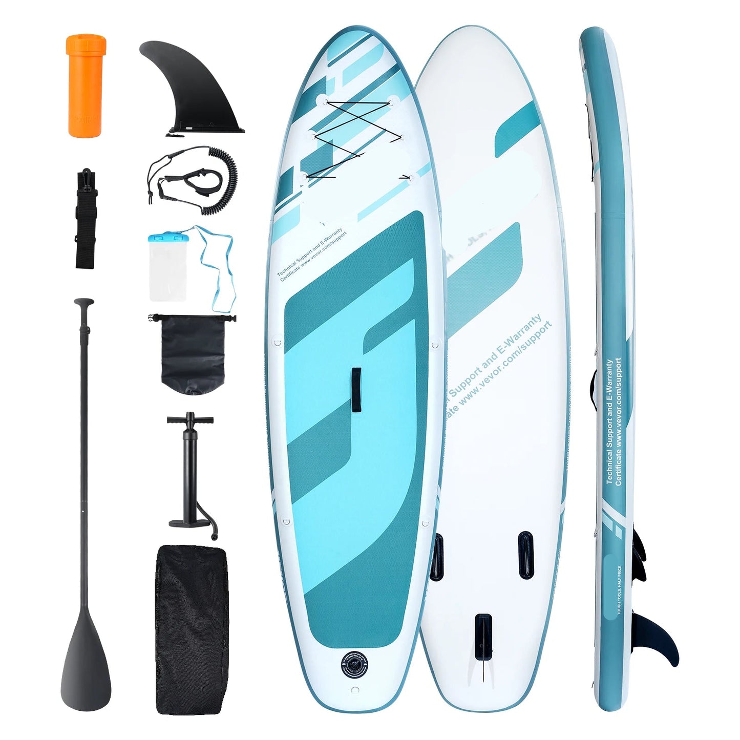 Supboard - Stand-Up Paddle Board - Sup - Sup Board Opblaasbaar - 10' x 33" x 6" - Inclusief Accessoires en Reparatieset – Antislip Dek – Geschikt voor Jongeren en Volwassenen