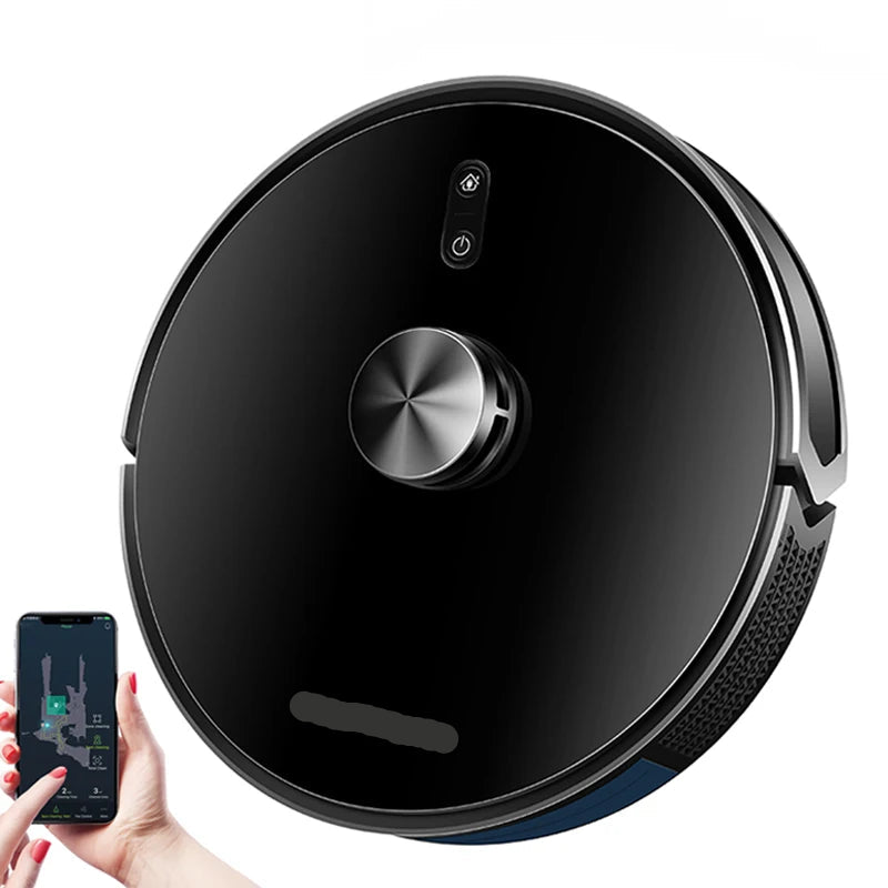 Robotstofzuiger - Vacuum Cleaner - Roborock - Draadloze - Dweilrobot - 500W - 6500Pa Zuigkracht - LDS - Laser Lidar Navigatie - Nat en Droog Moppen - Meerdere Vloerkaarten, Tapijtboost