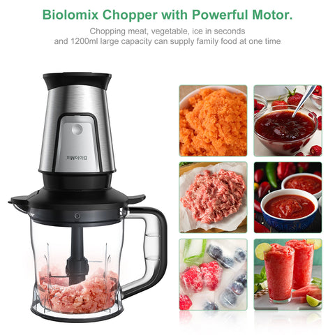 BioloMix - Food Processors - Choppers and Dryers - Blender - 700W 3-in-1 Multifunctional