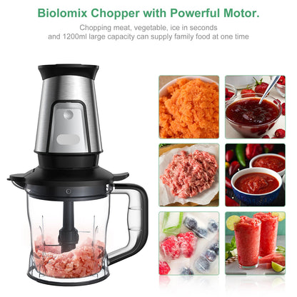 3-in-1 Multifunctionele Foodprocessor - Blender - Nutribullet - Smoothie Maker - Hakmolen - Droogmolen - 700W - QUORE
