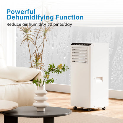 Mobiele Airconditioner – Mobiele Airco – Verplaatsbare Airco – Draagbare Airconditioner – 7000 BTU Koeling – Ontvochtigingsfunctie