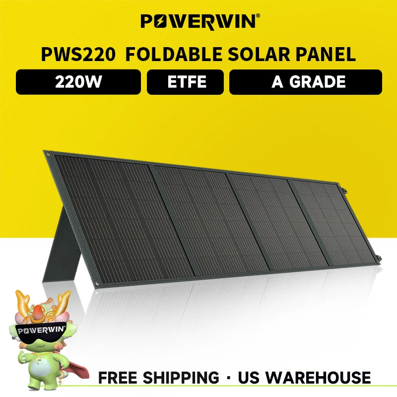 Opvouwbaar Zonnepaneel – Mobiel Zonnelader – Campingpaneel – Draagbaar Solar Paneel – 220W Vermogen – Hoog Rendement 24%