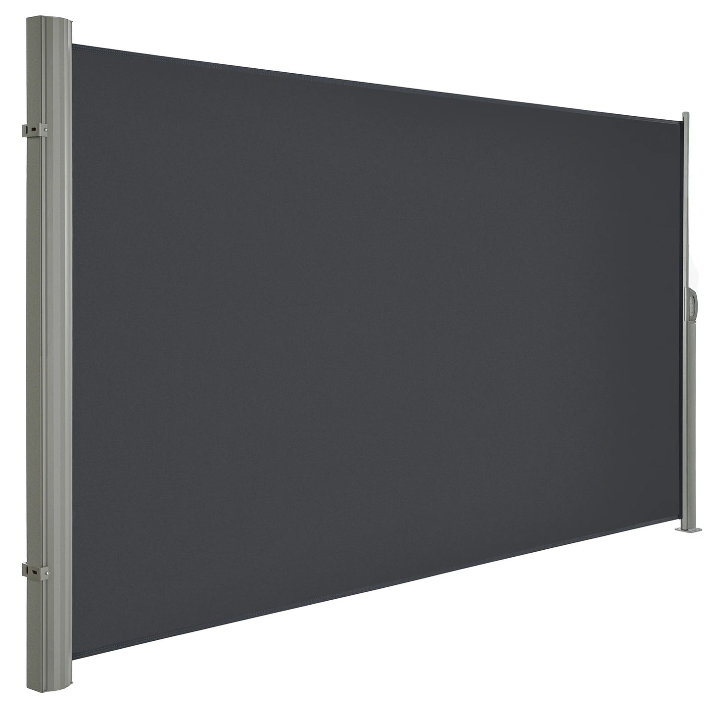 Windscherm - Tuinscherm - Zijluifel - Opvouwbare Windschermen - 200x400 cm - Volledig Aluminium Frame – Waterdicht - UV 30+ Bescherming – Privacy Scherm voor Buiten - Donkergrijs