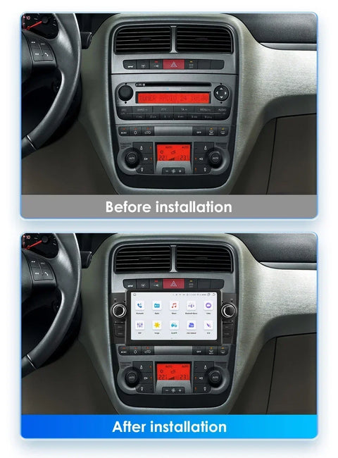 Auto Multimedia Speler - Voor Fiat Grande Punto Linea 2007- 2012 - 3GB32GB - Octa Core - Carplay Scherm - Navigatiesysteem Auto - Multimedia Autoradio