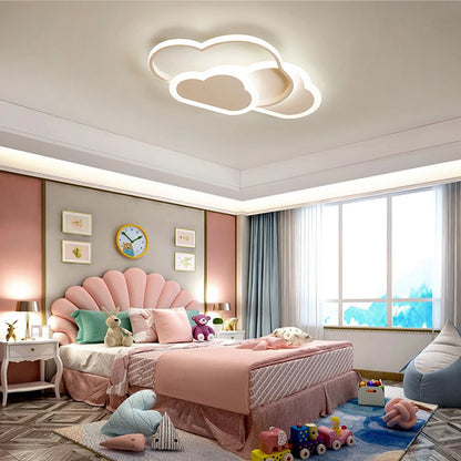 Plafondlamp - Plafonniere - Lamp - Ceiling Light - Creatief Wolk Ontwerp - Witte LED Kinderkamerlamp met 3 Kleuren & Modern Acryl Design