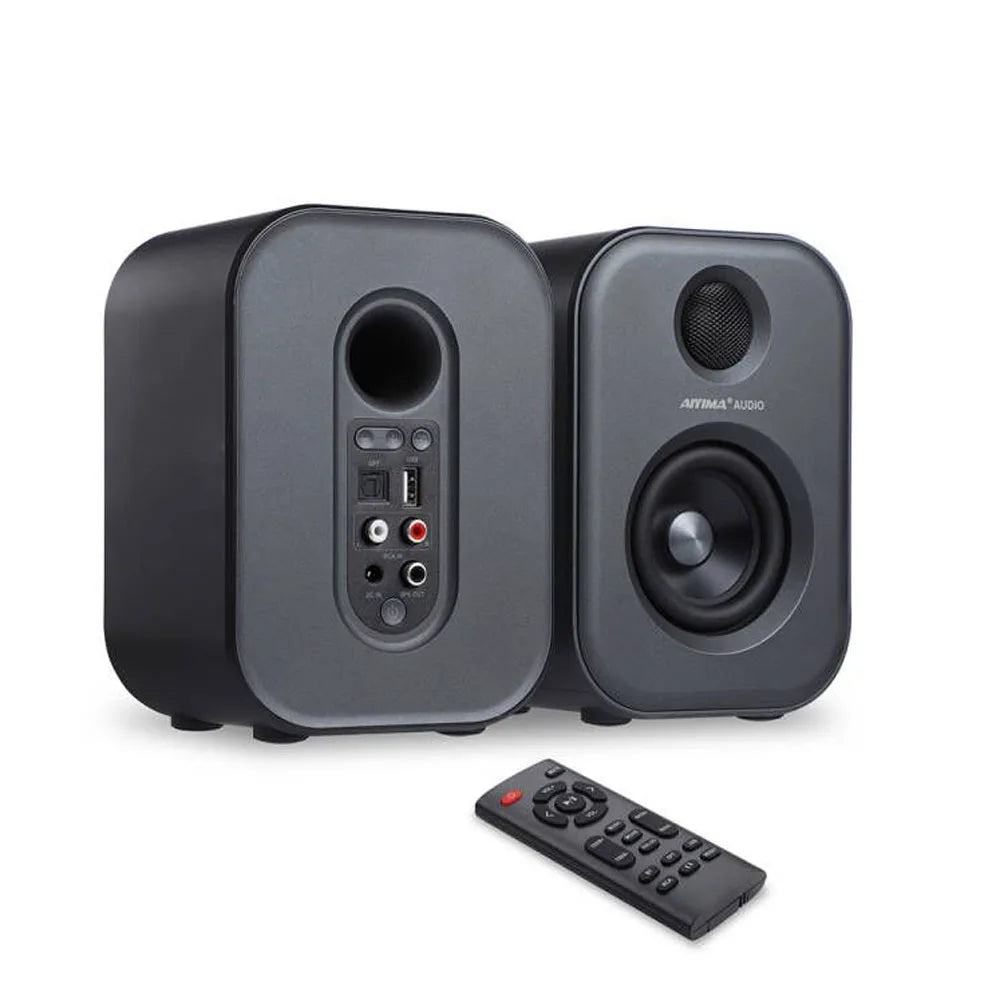 Aiyima - S400 - Luidspreker - Luidsprekerkabels - Speaker - Speakers voor PC - 80W - 45Hz-20KHz - 4-8 Ohm - Zwart