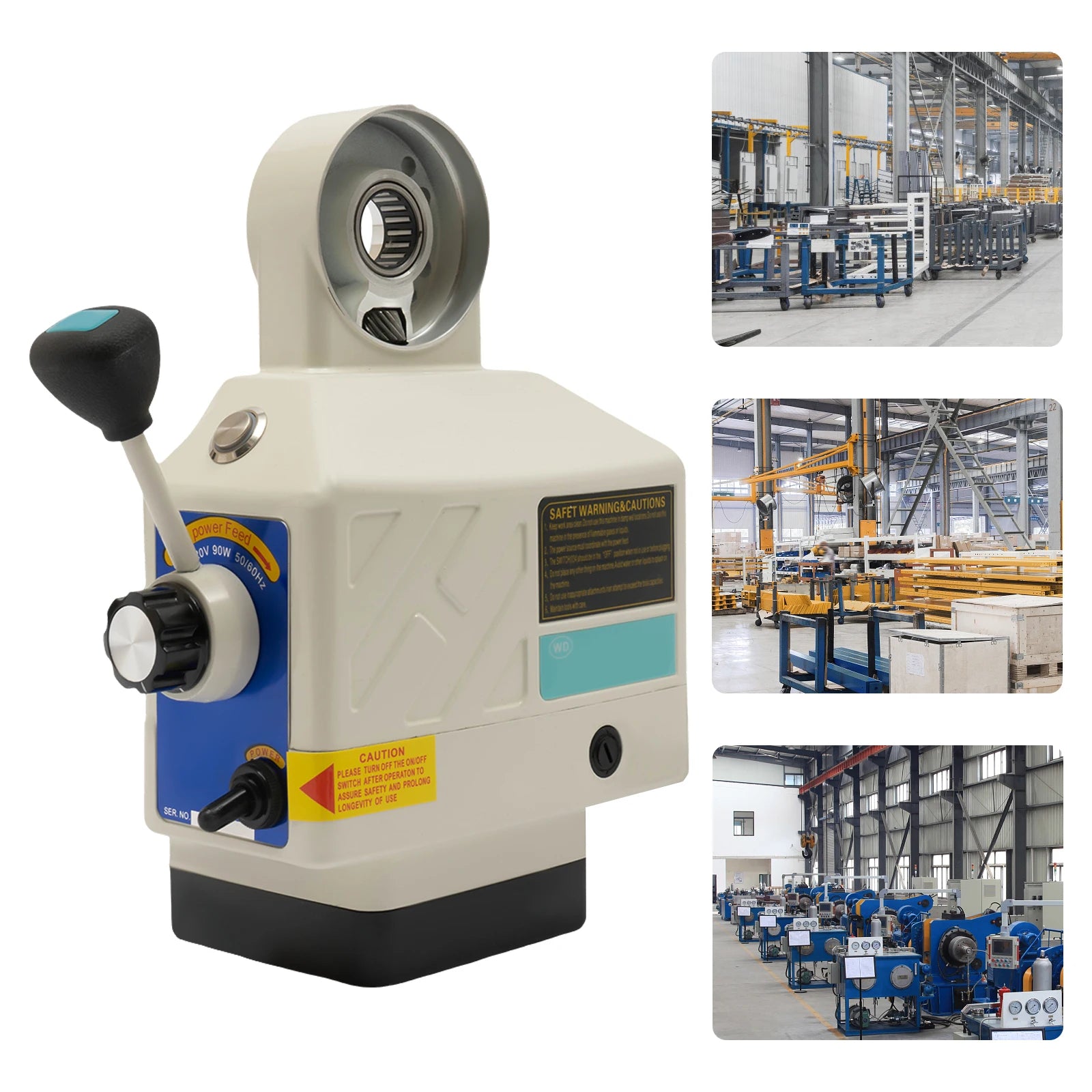 Voederunit Voor Freesmachine – Aandrijving – Snelheidsregeling – Nauwkeurige Positionering – Stil – Variabel 0-210 Rpm - QUORE