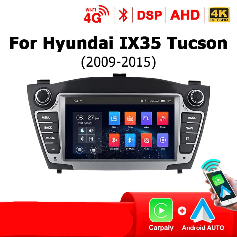 Android Autoradio – Auto Stereo – Multimedia Systeem – 2 Din Radio – Carplay Navigation – 7'' Touchscreen – Android 14 OS – 4G LTE Connectiviteit
