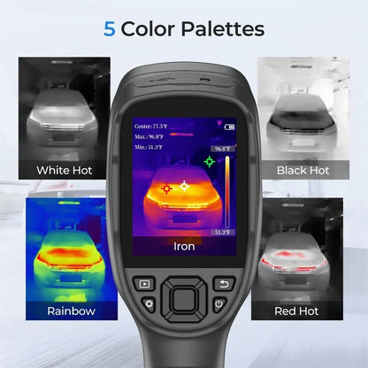 Warmtebeeldcamera - Thermische Camera - Warmtecamera - Infrarood Camera - 160×120 Pixels – 4X Digitale Zoom - Thermische Beeldcamera – Handheld Infrarood IR - Inclusief Reisadapter